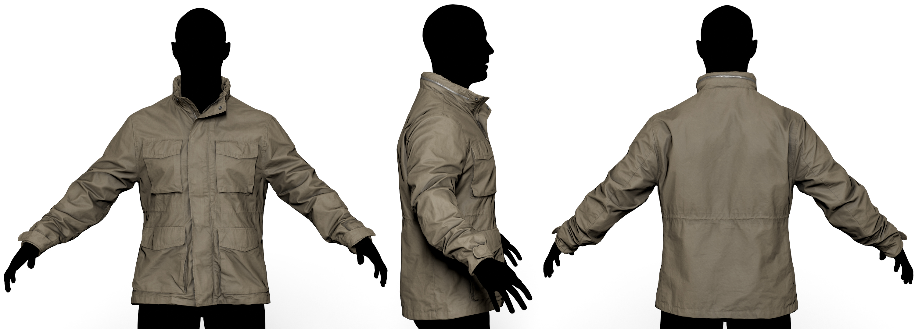 Download male jacket 3d model scan